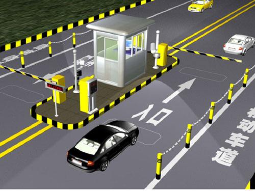 Fuyong intelligent parking lot gate new grace debugging - shajing license plate recognition gate advantages